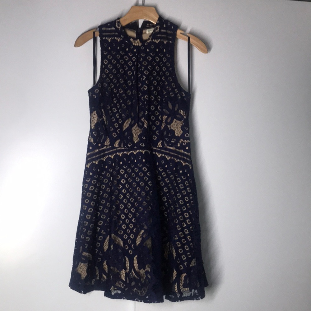 Navy Lace Dress